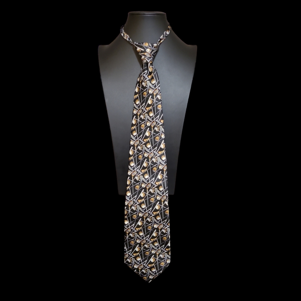 Denver Hayes Golf Theme Easy Tie Necktie L9